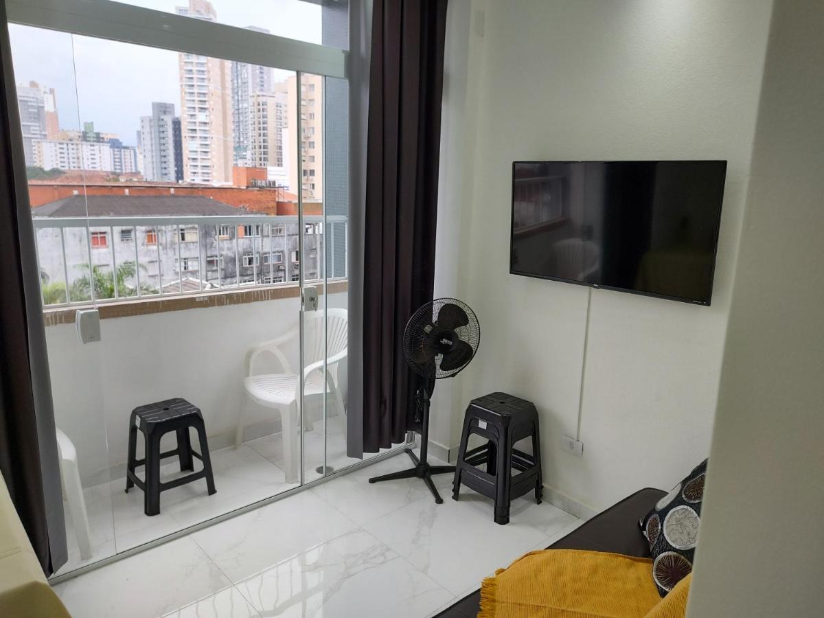 Apartamento Na Praia Do Gonzaga سانتوس المظهر الخارجي الصورة